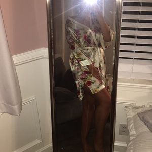Floral Silk Robe